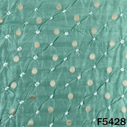 Bandhani Chanderi Silk Fabric - F5428