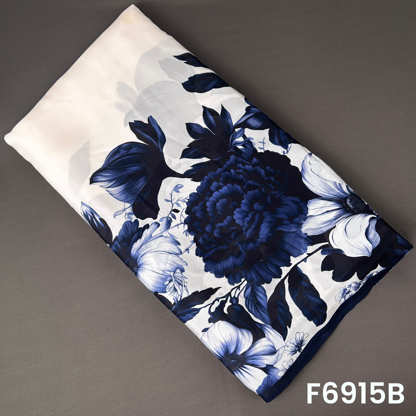 Digital Print Crepe Satin Fabric - F6915