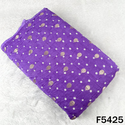 Bandhani Chanderi Silk Fabric - F5425