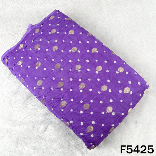 Bandhani Chanderi Silk Fabric - F5425