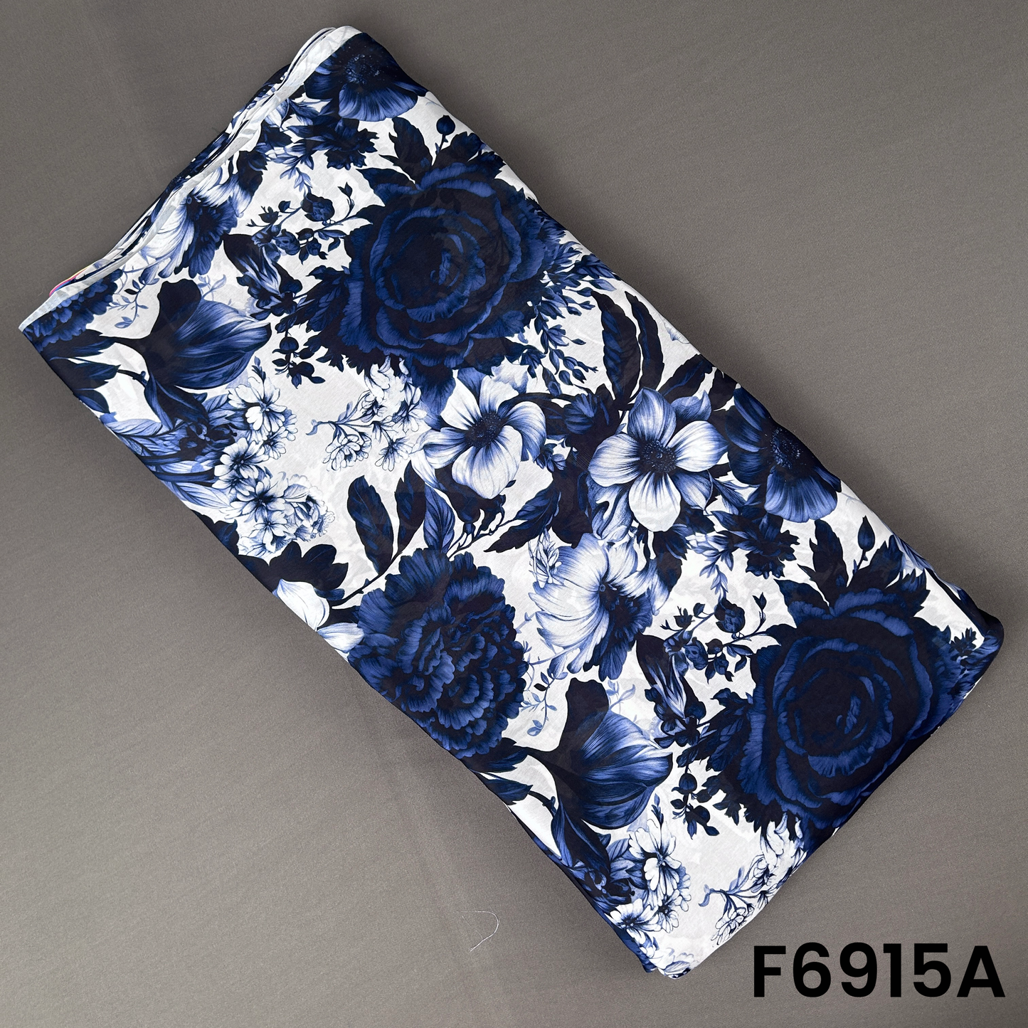 Digital Print Crepe Satin Fabric - F6915