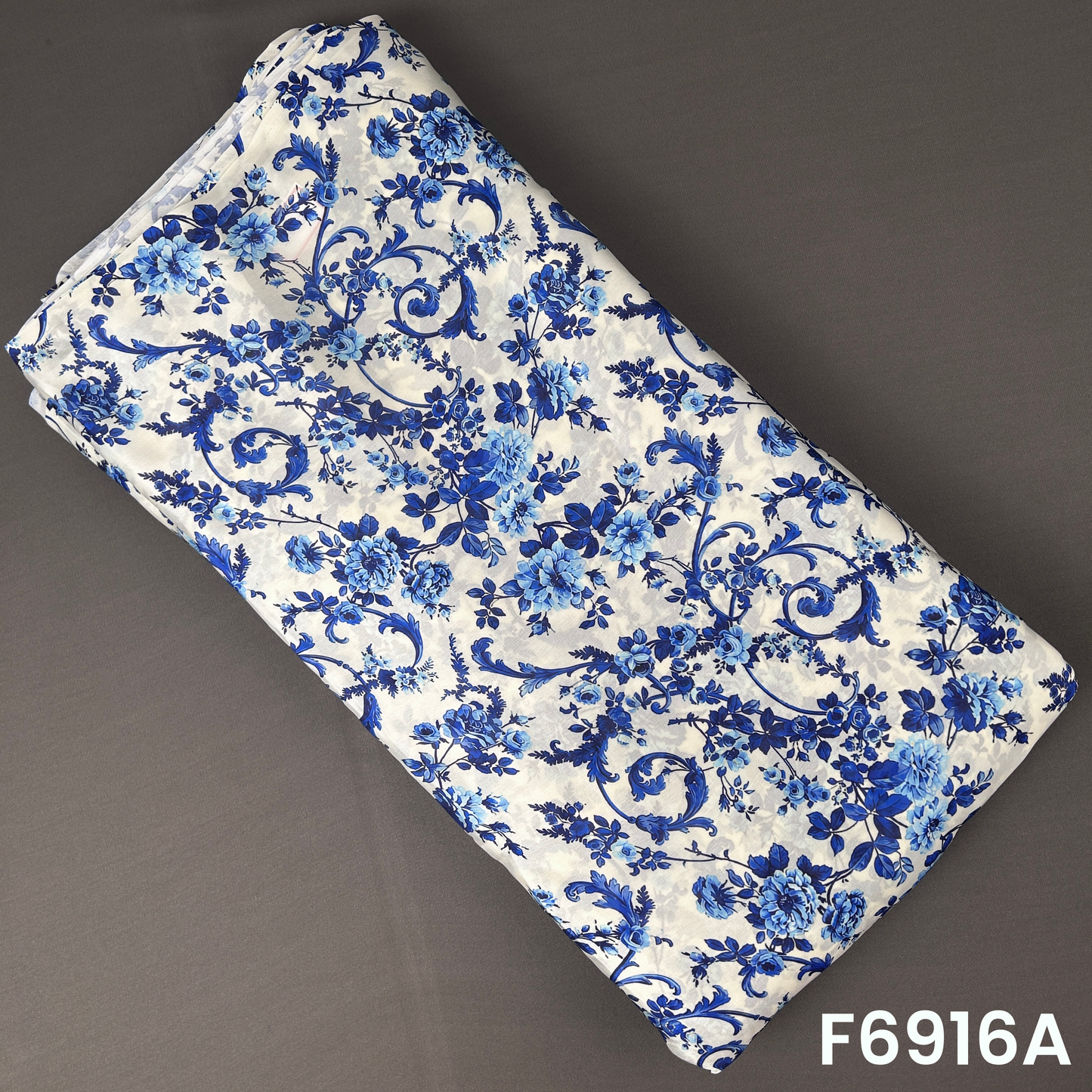 Digital Print Crepe Satin Fabric - F6916
