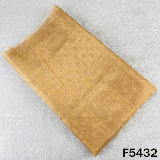 Zari Weave Pure Tissue Fabric - F5432