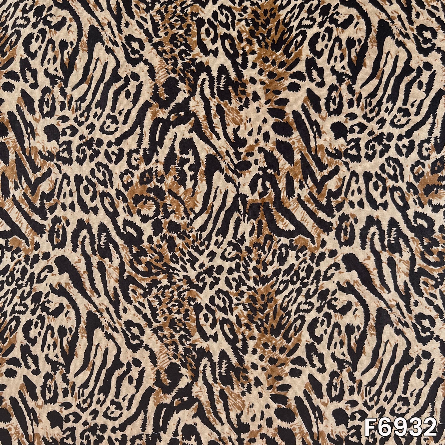 Tiger Print Rayon Fabric - F6932