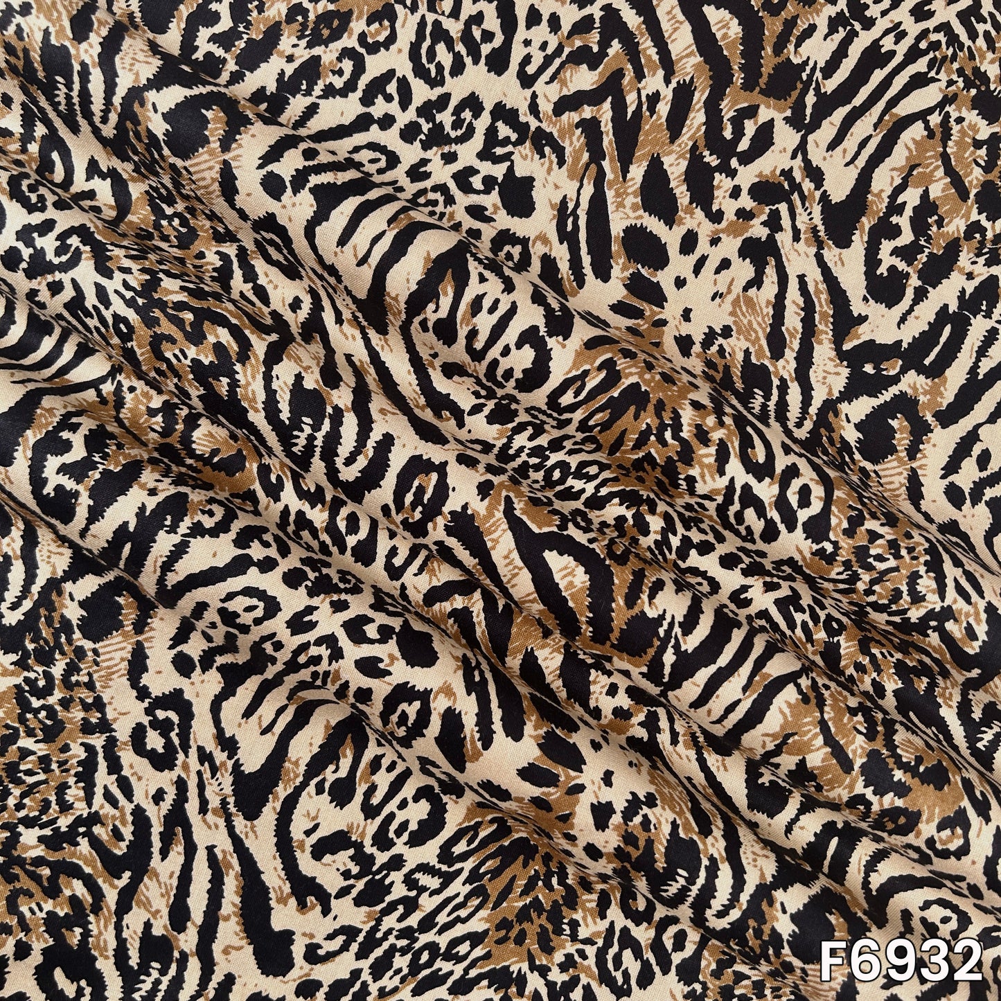 Tiger Print Rayon Fabric - F6932