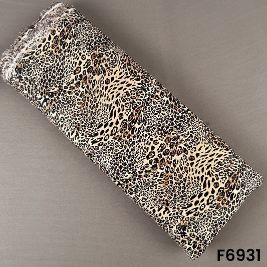 Tiger Print Rayon Fabric - F6931