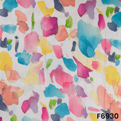 Foil Print Rayon Fabric - F6930