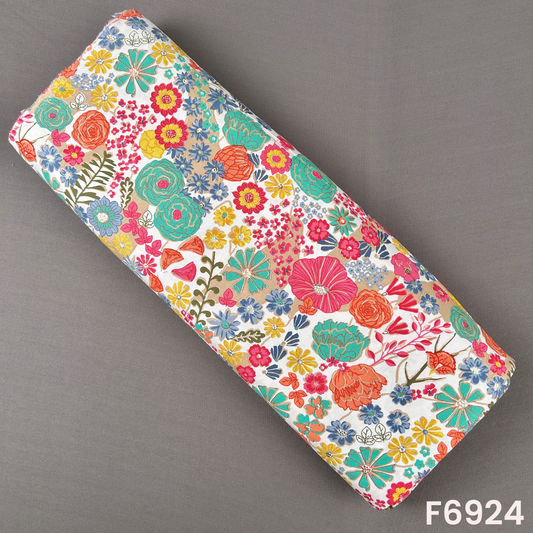 Foil Print Rayon Fabric - F6924