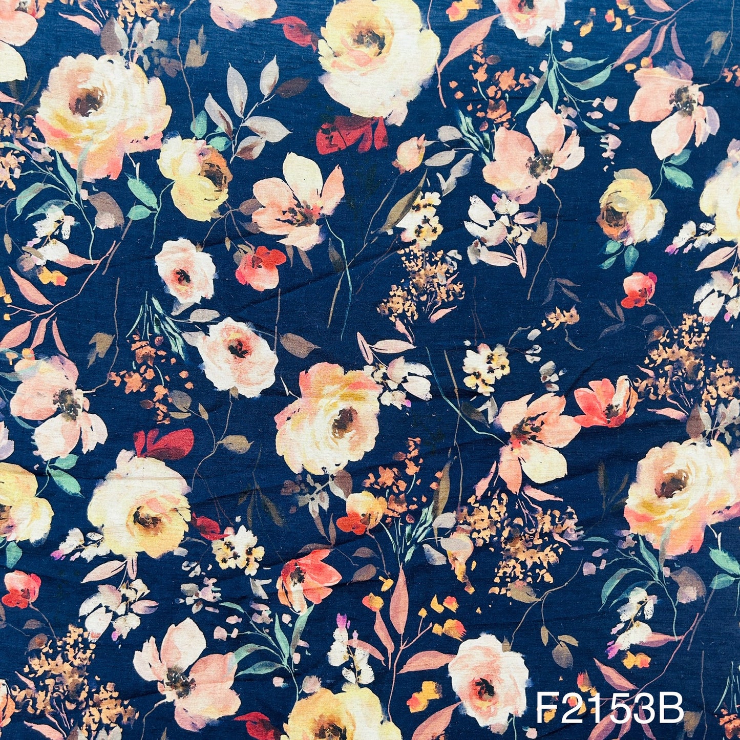 Printed Muslin Cotton Fabric-F2153