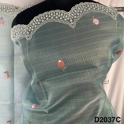 Threaad Embroidered Tissue Dupatta-D2037