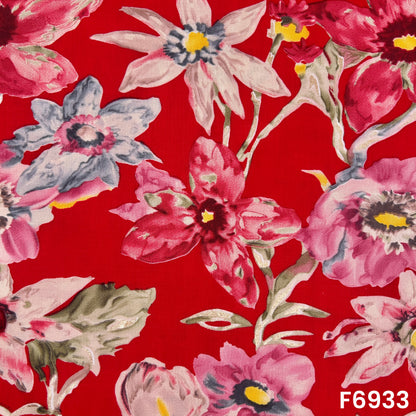 Foil Print Rayon Fabric - F6933