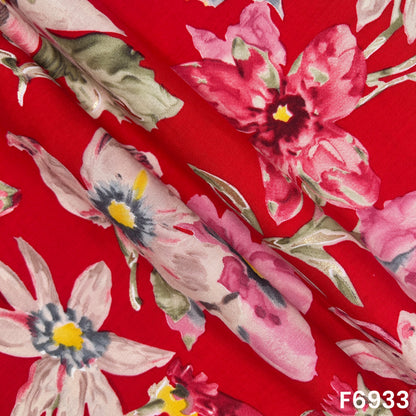 Foil Print Rayon Fabric - F6933