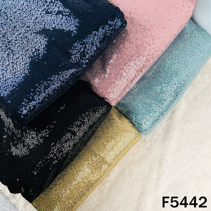 Sequins Work Shimmer Lycra Fabric - F5442