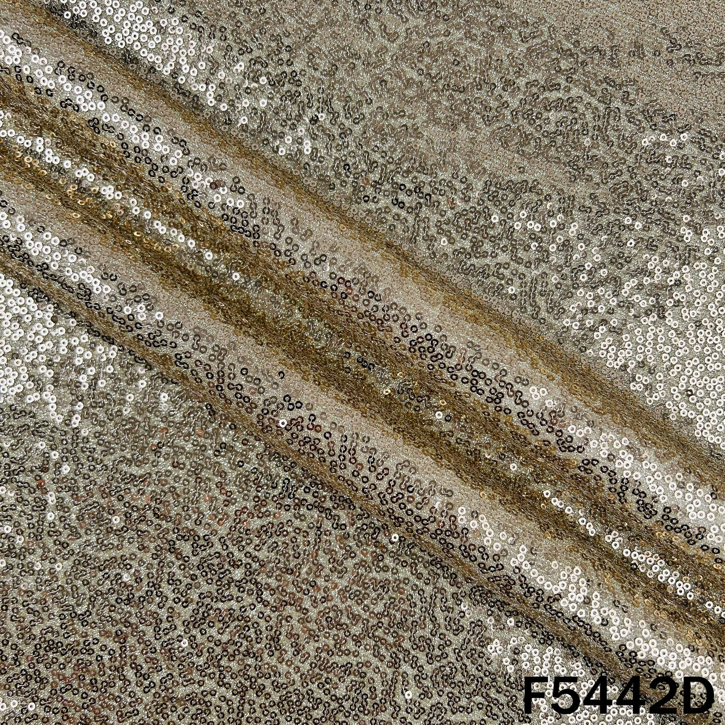 Sequins Work Shimmer Lycra Fabric - F5442