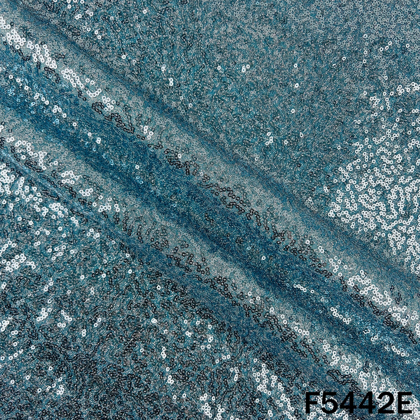 Sequins Work Shimmer Lycra Fabric - F5442