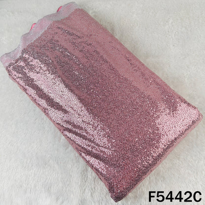 Sequins Work Shimmer Lycra Fabric - F5442