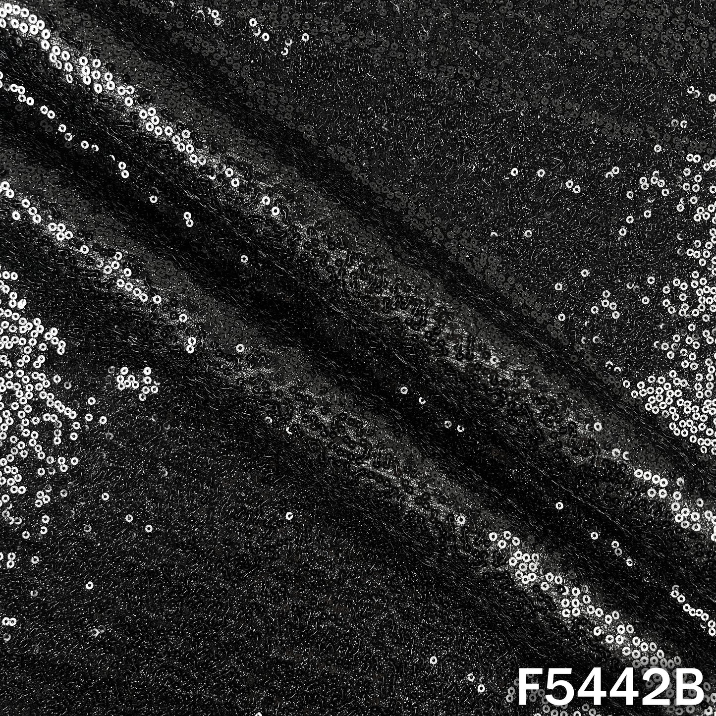 Sequins Work Shimmer Lycra Fabric - F5442