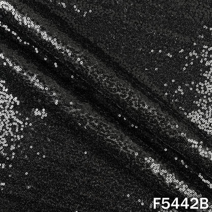 Sequins Work Shimmer Lycra Fabric - F5442