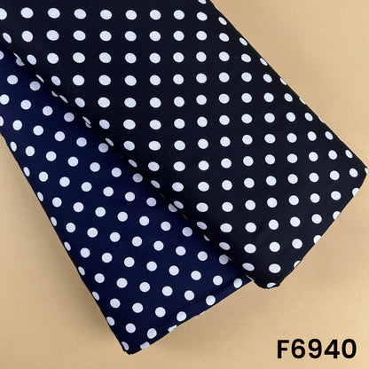 Polka Dot Rayon Fabric - F6940