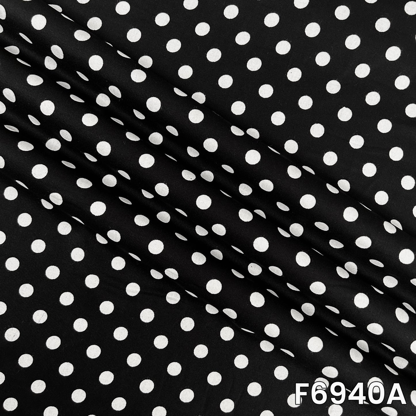 Polka Dot Rayon Fabric - F6940