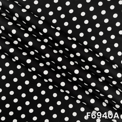 Polka Dot Rayon Fabric - F6940