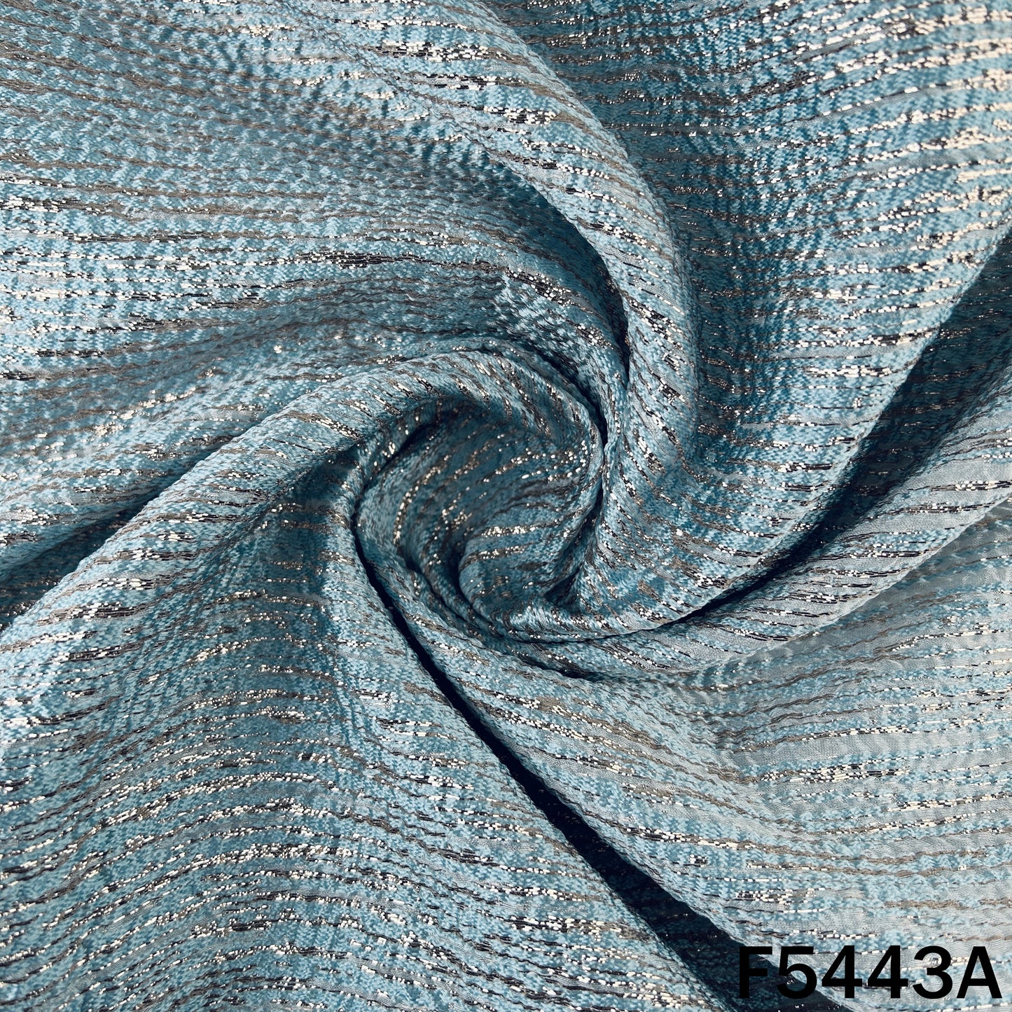 Zari Work Crush Tissue Fabric - F5443