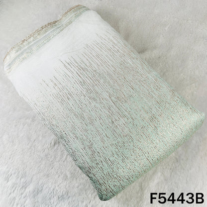 Zari Work Crush Tissue Fabric - F5443