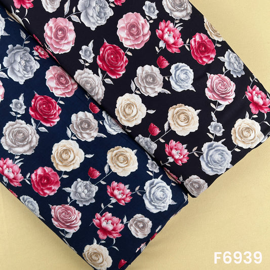 Foil Print Rayon Fabric - F6939