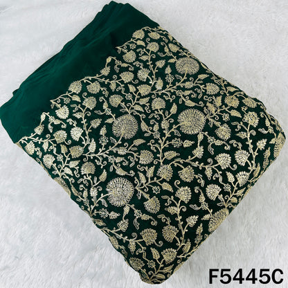 Zari Embroidered Georgette Fabric - F5445