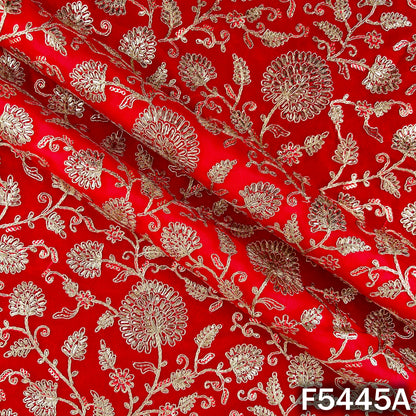 Zari Embroidered Georgette Fabric - F5445