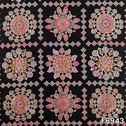 Foil Print Rayon Fabric - F6943