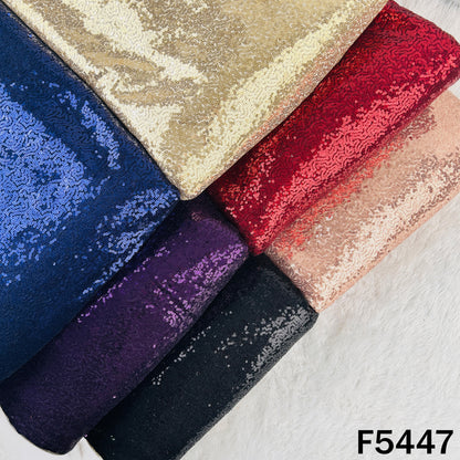 Sequins Embroidered Net Fabric - F5447