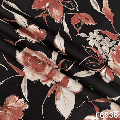 Foil Print Rayon Fabric - F6936
