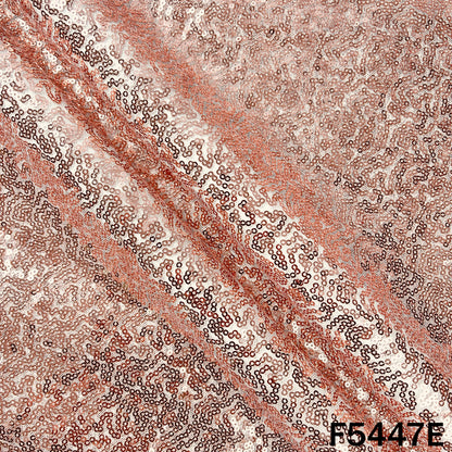 Sequins Embroidered Net Fabric - F5447