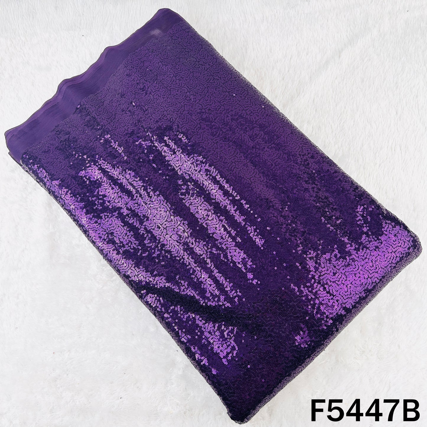 Sequins Embroidered Net Fabric - F5447