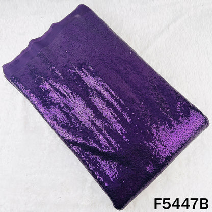 Sequins Embroidered Net Fabric - F5447