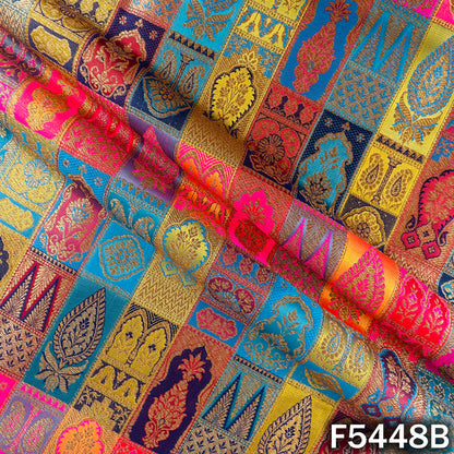 Zari Work Banarasi Brocade Silk Fabric - F5448