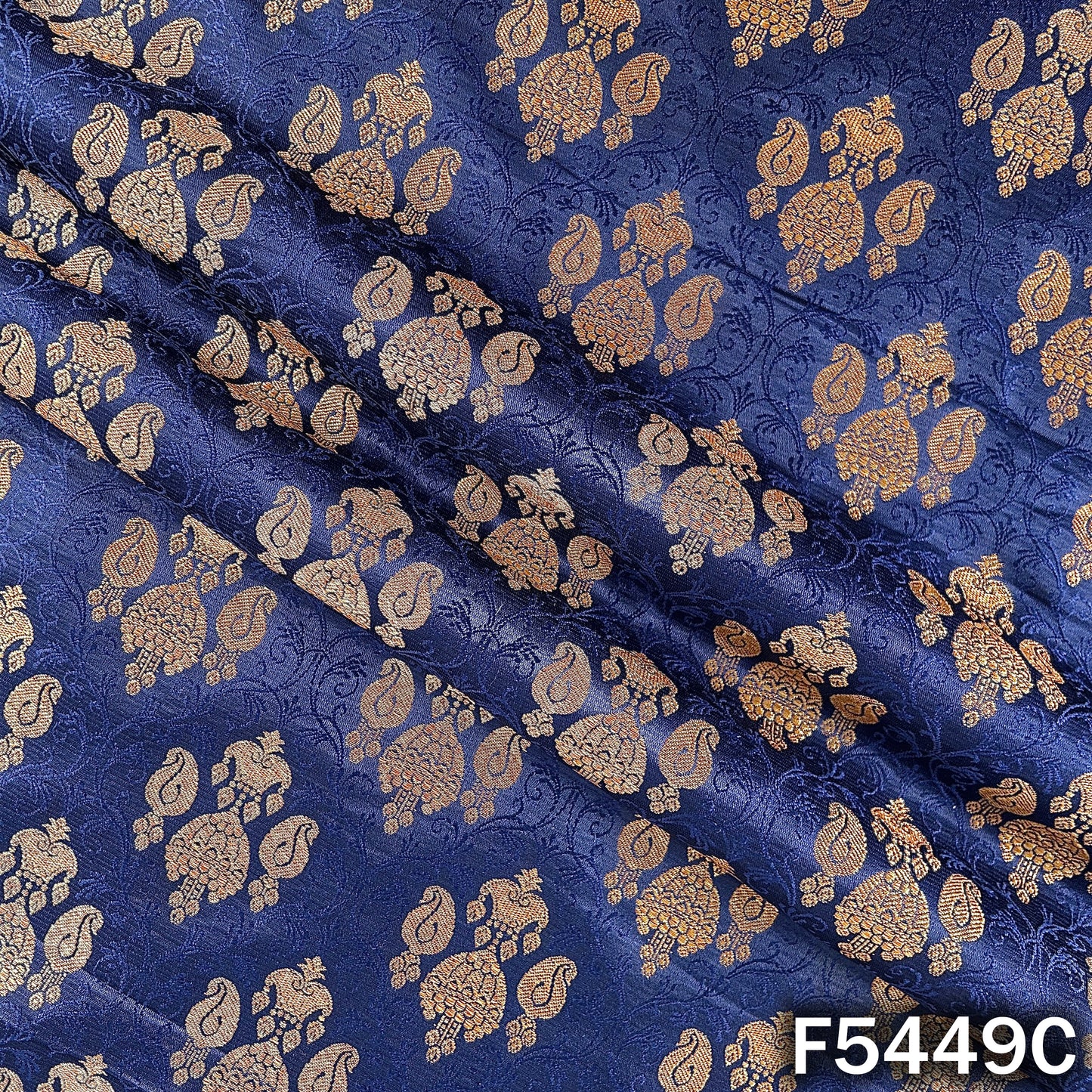 Zari Work Brocade Fabric - F5449