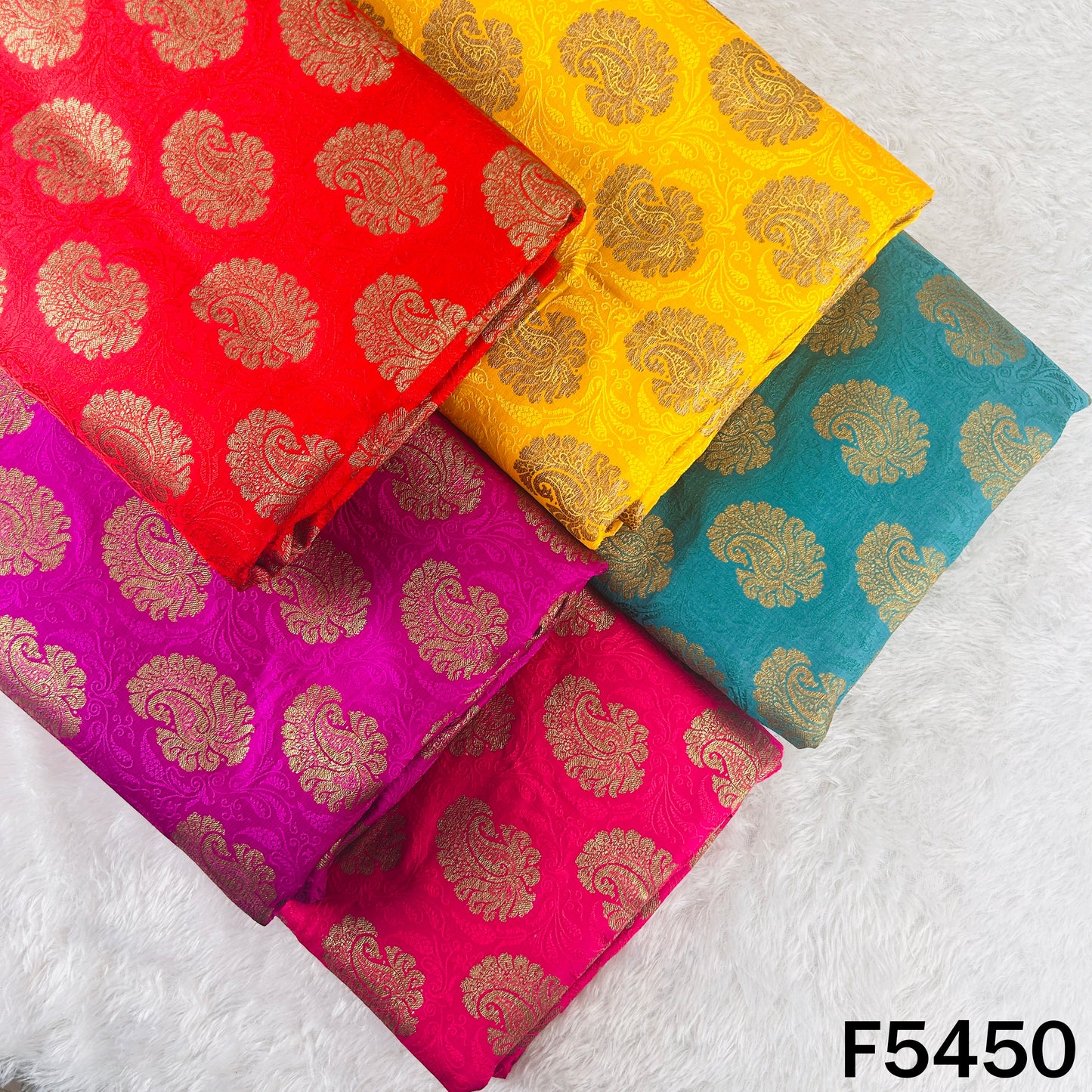 Zari Work Brocade Fabric - F5450