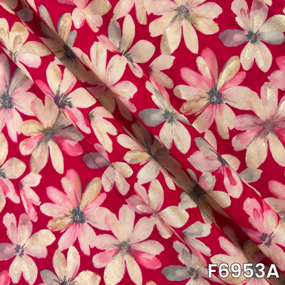 Foil Print Rayon Fabric - F6953