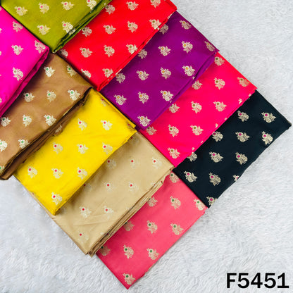 Zari Work Banarasi Brocade Silk Fabric - F5451