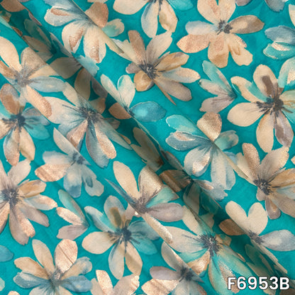 Foil Print Rayon Fabric - F6953