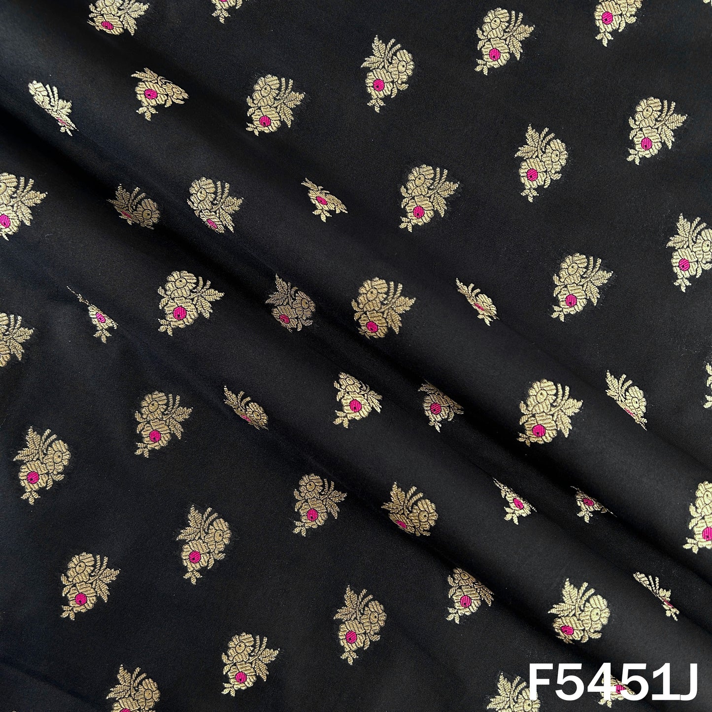 Zari Work Banarasi Brocade Silk Fabric - F5451