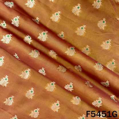 Zari Work Banarasi Brocade Silk Fabric - F5451