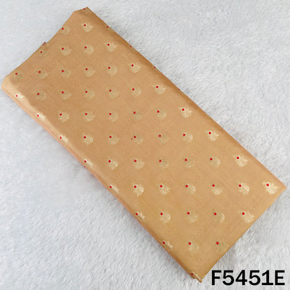 Zari Work Banarasi Brocade Silk Fabric - F5451