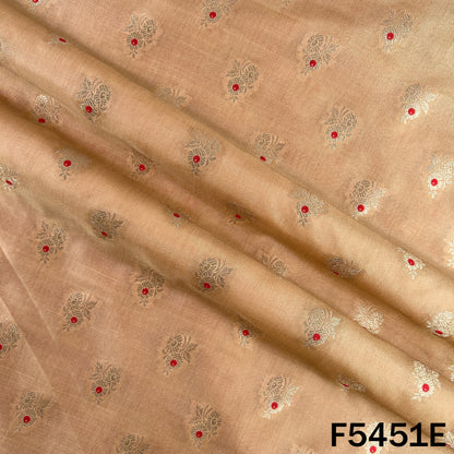Zari Work Banarasi Brocade Silk Fabric - F5451