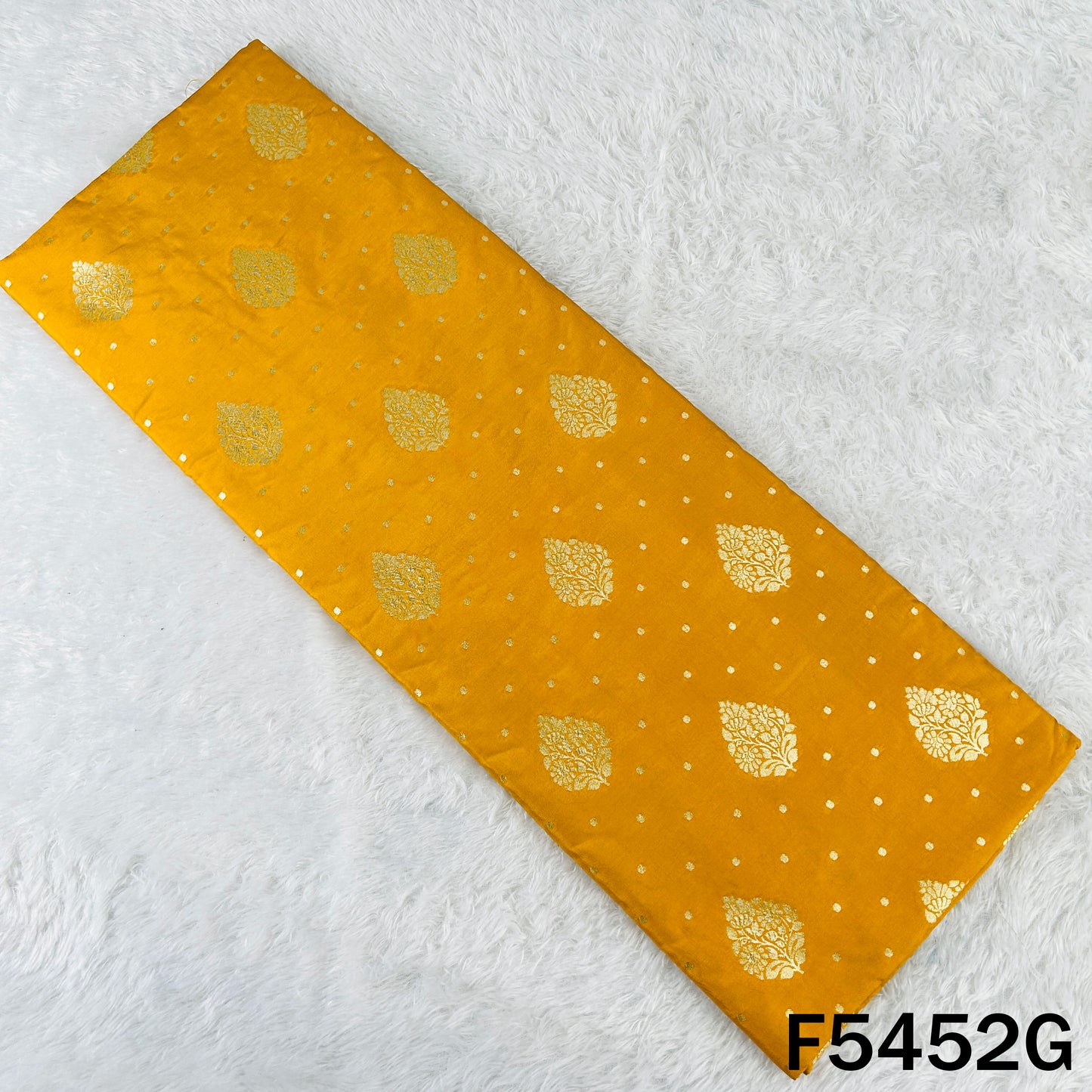 Zari Work Banarasi Brocade Silk Fabric - F5452