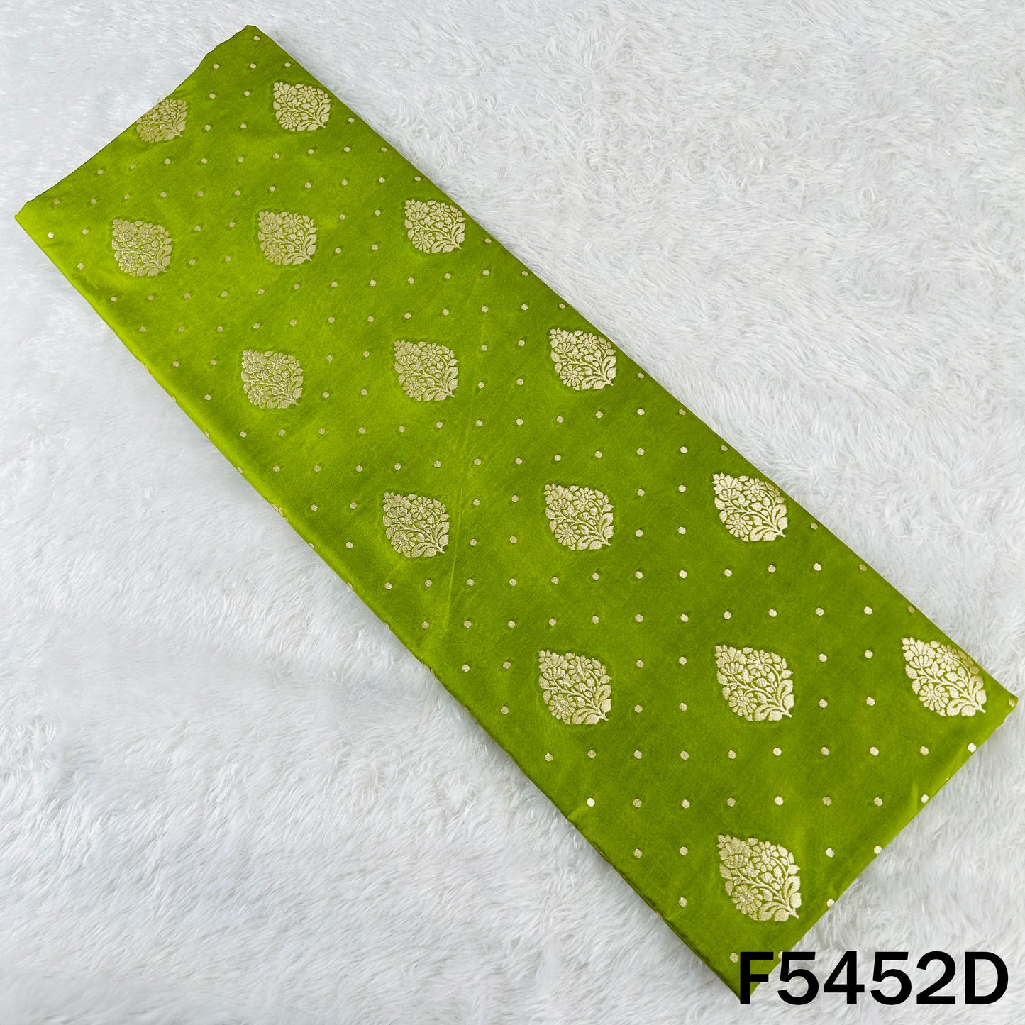 Zari Work Banarasi Brocade Silk Fabric - F5452