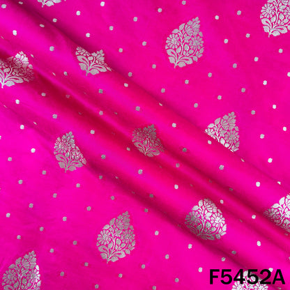 Zari Work Banarasi Brocade Silk Fabric - F5452
