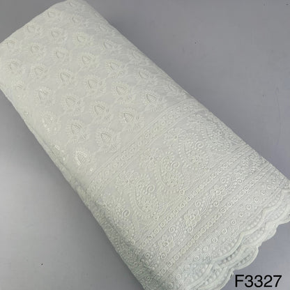 Thread Sequins Embroidered Cotton fabric-F3327